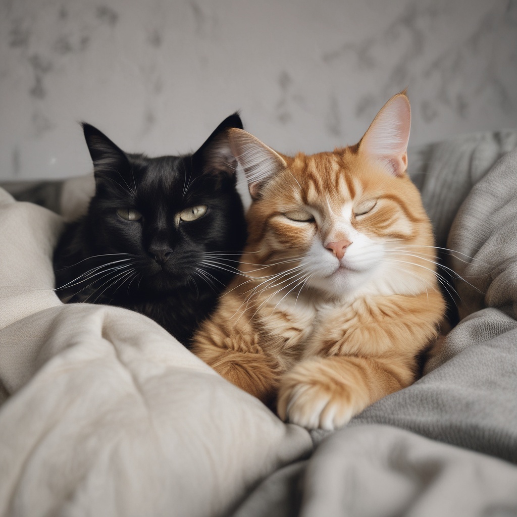 Replacement image for live stream showcasing two cats sleeping